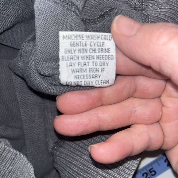 BKE Buckle Men's Sweater XL Gray Athletic Fit Mock Neck Quarter Zip Pullover - Picture 7 of 11